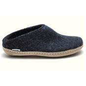 B02-black-Felted slippers