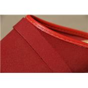 velvet leather Clogs, red