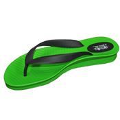 black and green gelatin Flip Flops