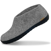 Chaussons ALAIN gris clair semelle gomme noire