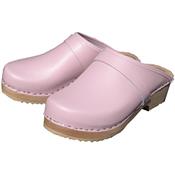 standard leather pink clogs
