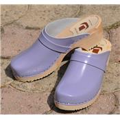 Violet Clogs varnished