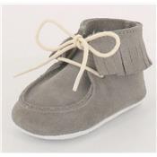 chausson bébé dolmen gris