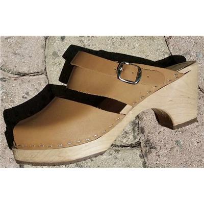 Sabot Roma talon moyen naturel