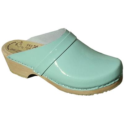 sabot vernis Turquoise vert