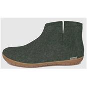 rubber sole forest low boot