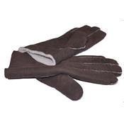 Gants en nubuck marron M