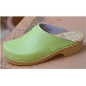 lime green clogs