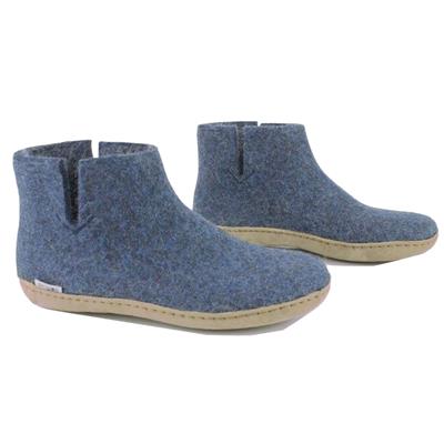 bottine Bleu jean semelle en cuir G10