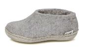 Chaussons en laine gris clair T 31