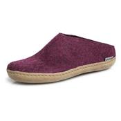 Mule cranberry semelle cuir B07