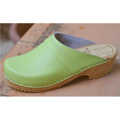 lime green clogs