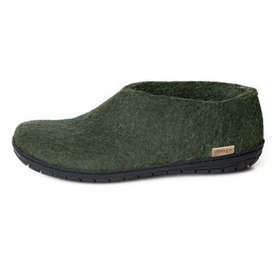 Chausson ALFREDA vert gomme noire