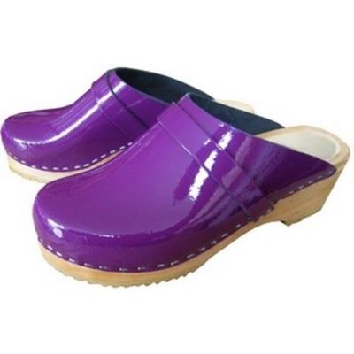 Violet Clogs varnished