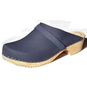 Navy nubuck clog