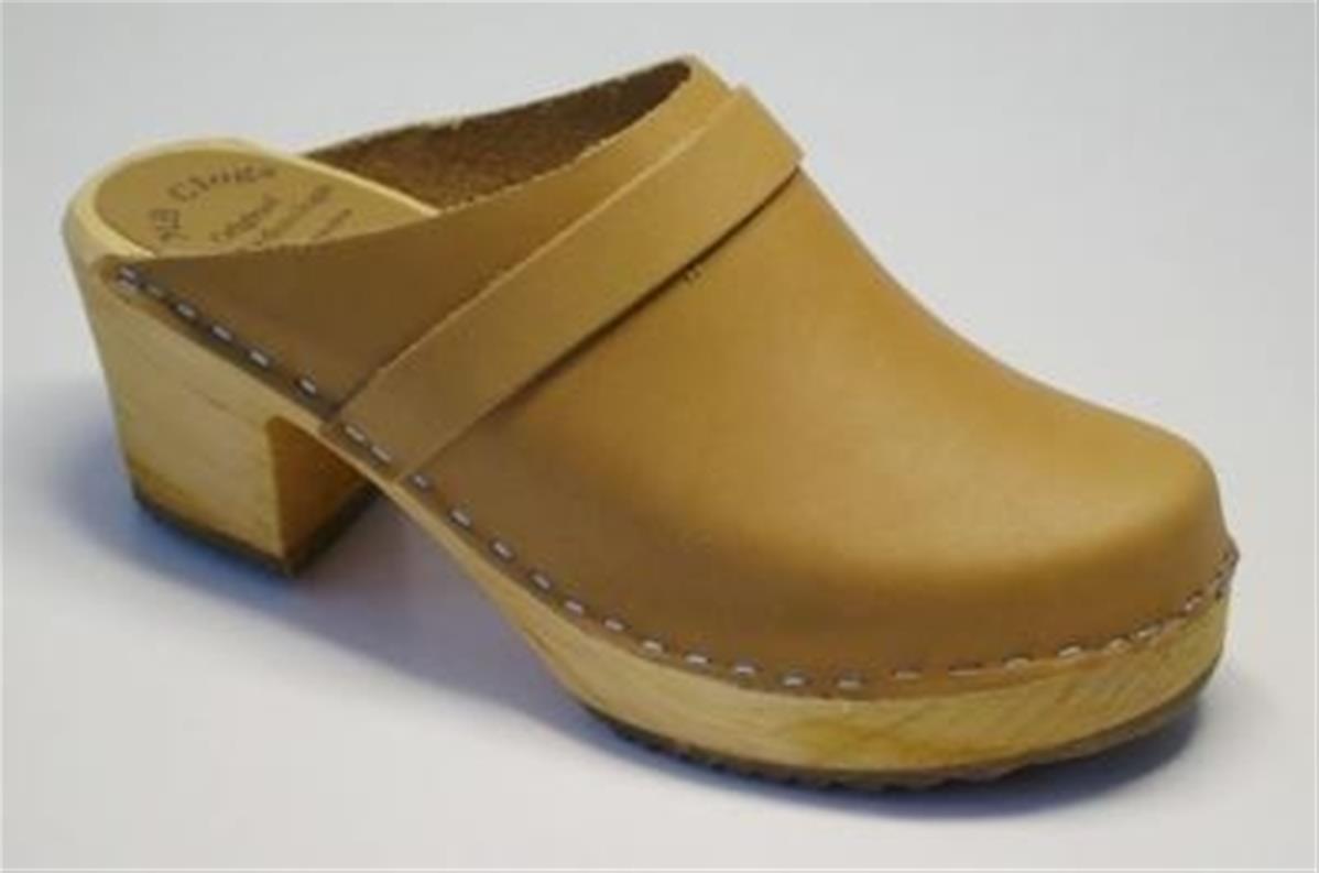 sabot bois femme talon