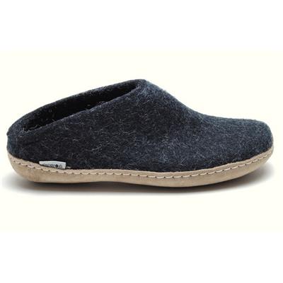 B02-black-Felted slippers