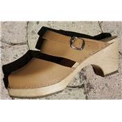 medium heel open clogs Roma