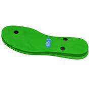 Tongs gelatine vert sangles noires