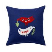 blu bird cushion cover