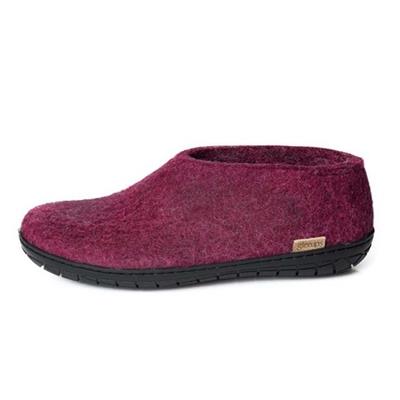 black gum sole cranberry slippers