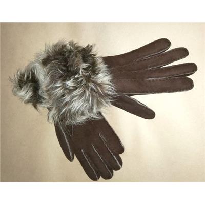gants en mouton et nubuck