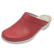 Landskrona red soft clogs