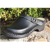 Clogs, black clog reversible strap 