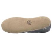 Chaussons Amandine gris foncé semelle cuir