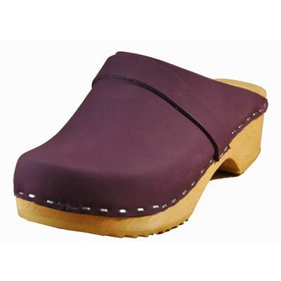 sabots en cuir nubuck Violet 32
