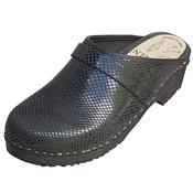 black snake leather black sole