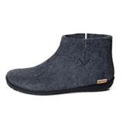 Blue jean boots-black sole